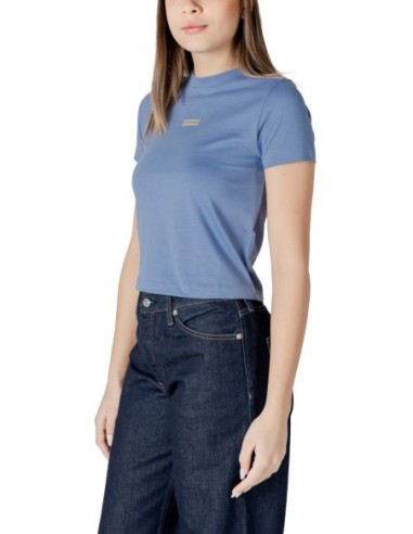 T-shirt femme Calvin Klein bleu azur