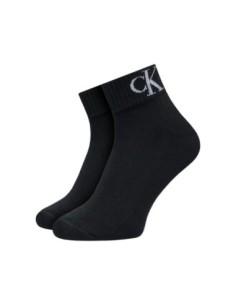 Chaussettes noires imprimées CKJ – lot de 2 style moderne
