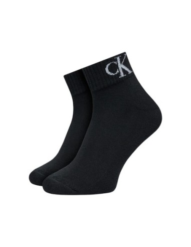 Chaussettes noires imprimées CKJ – lot de 2 style moderne