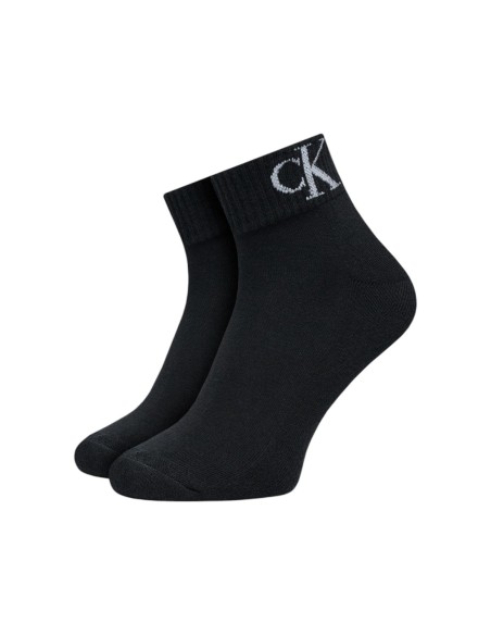 Chaussettes noires imprimées CKJ – lot de 2 style moderne