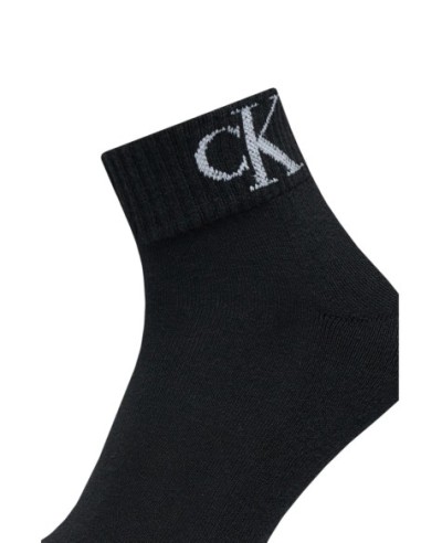 Chaussettes noires imprimées CKJ – lot de 2 style moderne