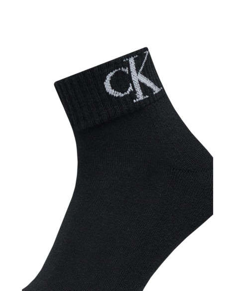 Chaussettes noires imprimées CKJ – lot de 2 style moderne