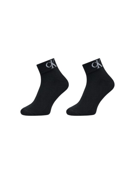Chaussettes noires imprimées CKJ – lot de 2 style moderne