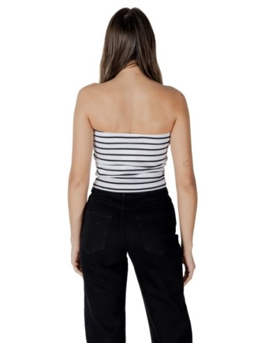 Top femme Calvin Klein blanc rayé