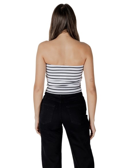 Top femme Calvin Klein blanc rayé