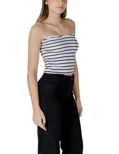 Top femme Calvin Klein blanc rayé
