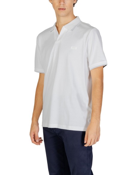 Polo homme Calvin Klein blanc