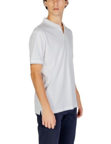 Polo homme Calvin Klein blanc