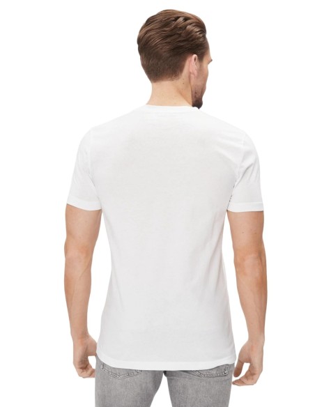 T-shirt homme Calvin Klein blanc imprimé