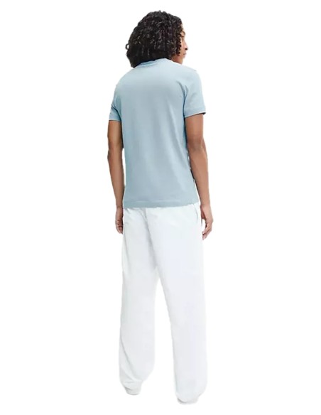 T-shirt homme Calvin Klein bleu azur