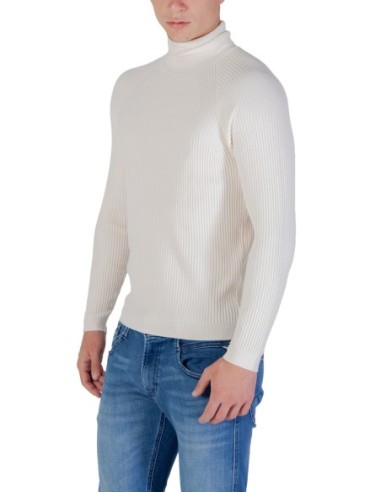 Pull homme Antony Morato blanc col montant