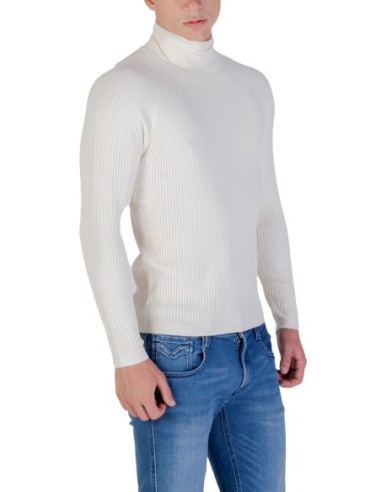 Pull homme Antony Morato blanc col montant