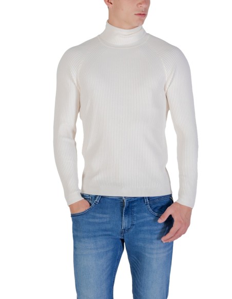 Pull homme Antony Morato blanc col montant