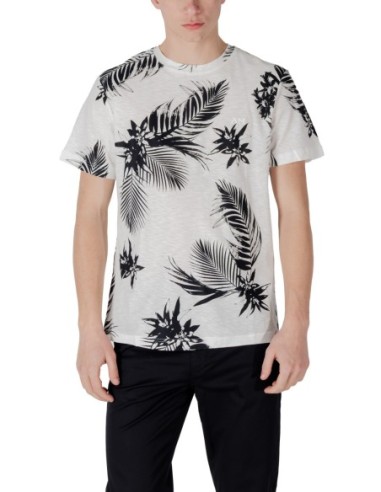 T-shirt homme Antony Morato blanc floral