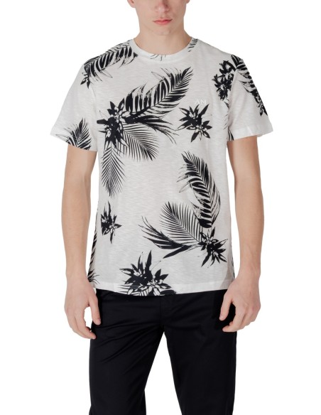 T-shirt homme Antony Morato blanc floral