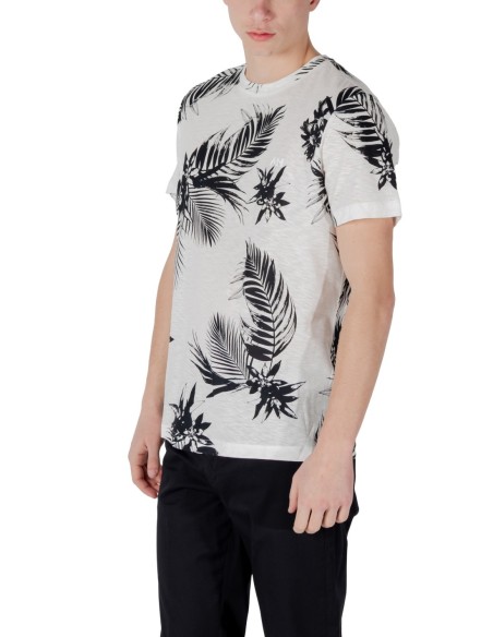 T-shirt homme Antony Morato blanc floral