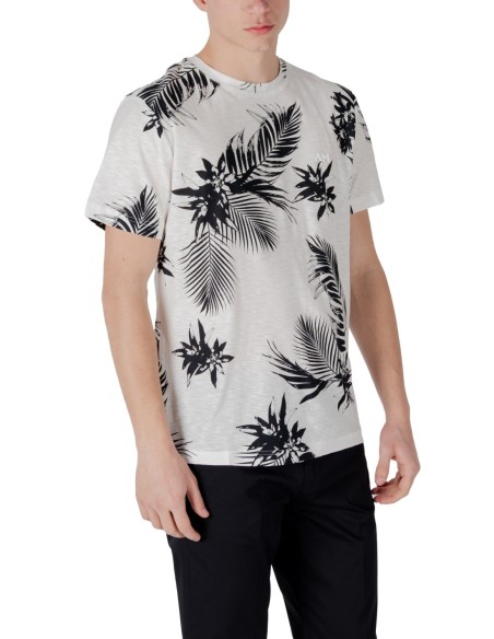 T-shirt homme Antony Morato blanc floral