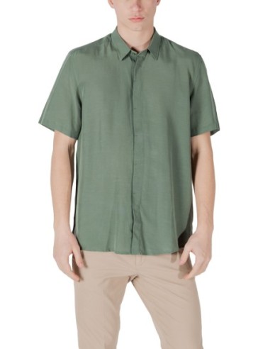 Chemise homme Antony Morato verte courte