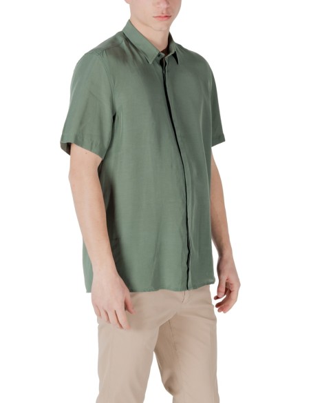 Chemise homme Antony Morato verte courte