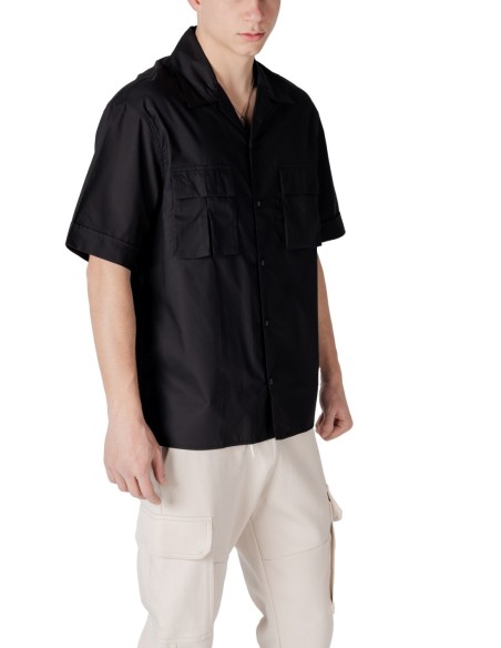 Chemise homme Antony Morato noire courte