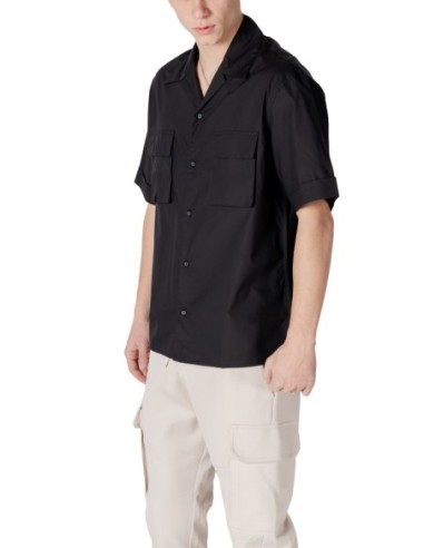 Chemise homme Antony Morato noire courte