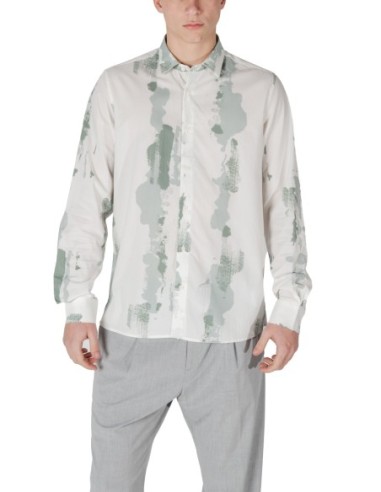 Chemise homme Antony Morato verte motif