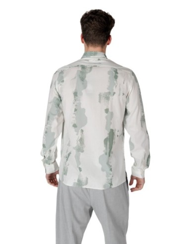 Chemise homme Antony Morato verte motif