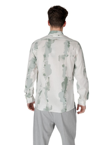 Chemise homme Antony Morato verte motif
