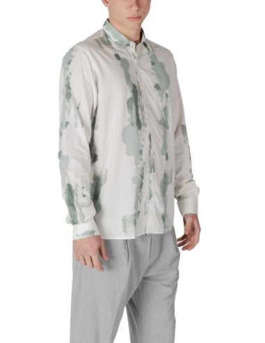 Chemise homme Antony Morato verte motif