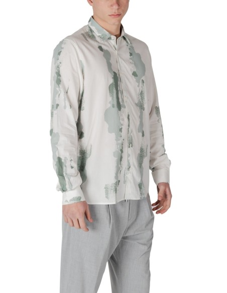 Chemise homme Antony Morato verte motif