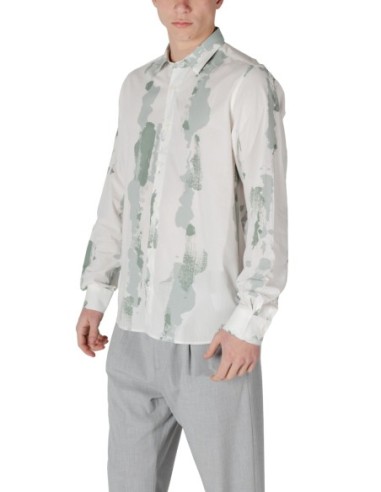 Chemise homme Antony Morato verte motif
