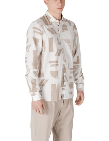 Chemise homme Antony Morato beige motif