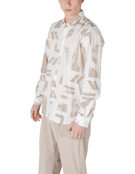 Chemise homme Antony Morato beige motif