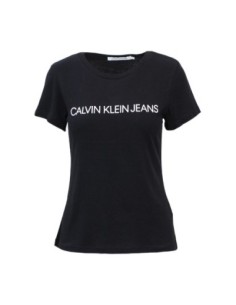 T-shirt femme Calvin Klein Jeans noir imprimé