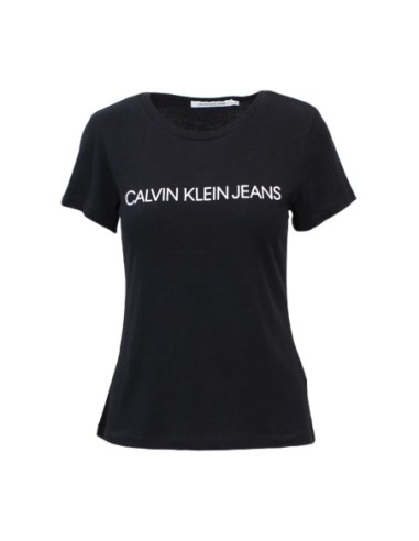 T-shirt femme Calvin Klein Jeans noir imprimé