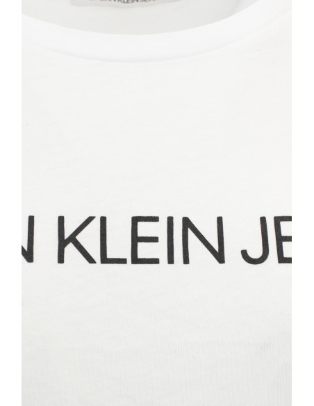 T-shirt femme Calvin Klein Jeans blanc imprimé
