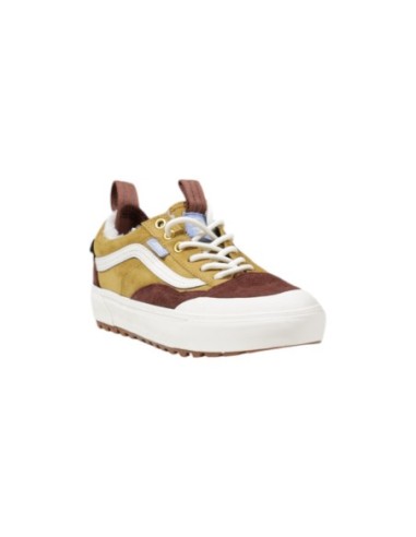 Sneakers femme Vans camel cuir
