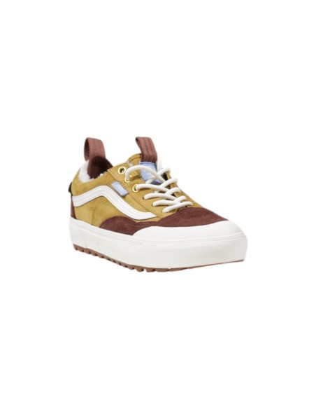 Sneakers femme Vans camel cuir