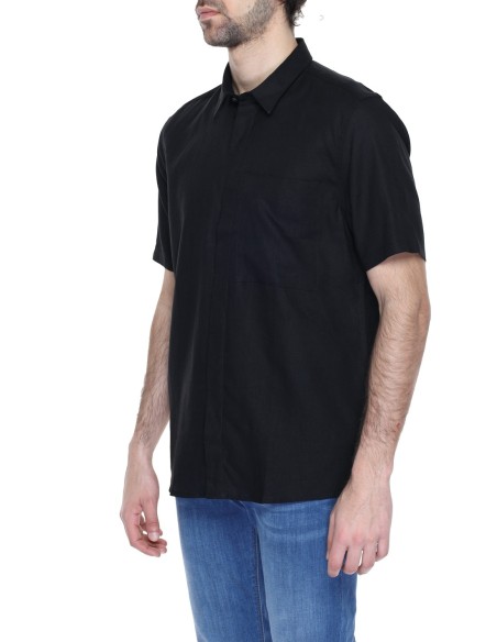 Chemise homme Antony Morato noir lin