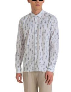 Chemise homme Antony Morato blanc imprimé