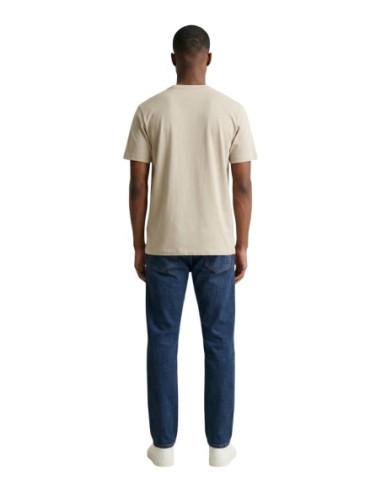 T-shirt homme Armani Exchange beige imprimé