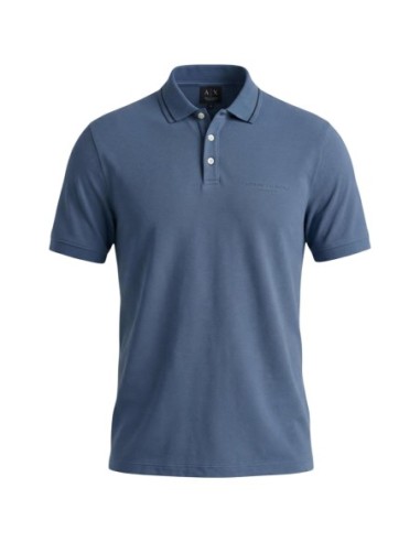 Polo homme Armani Exchange bleu