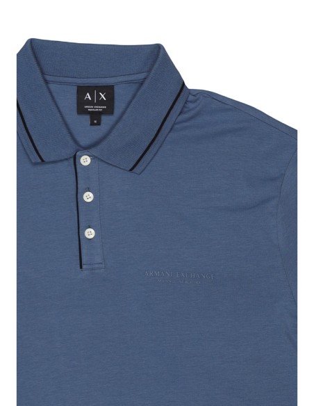 Polo homme Armani Exchange bleu