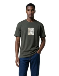 T-shirt homme Armani Exchange vert imprimé