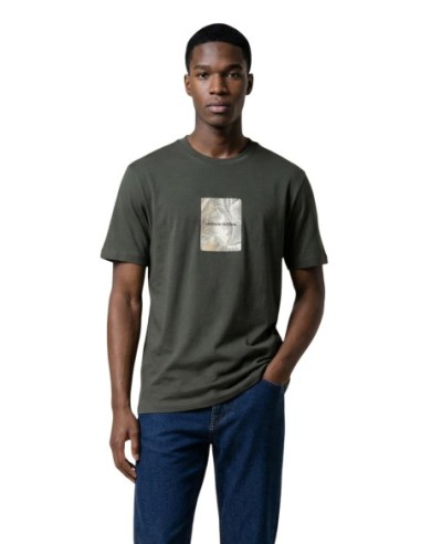 T-shirt homme Armani Exchange vert imprimé