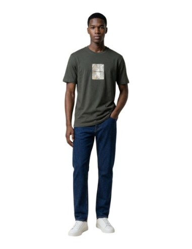 T-shirt homme Armani Exchange vert imprimé