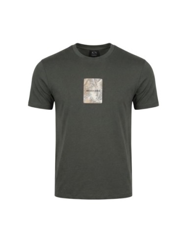T-shirt homme Armani Exchange vert imprimé