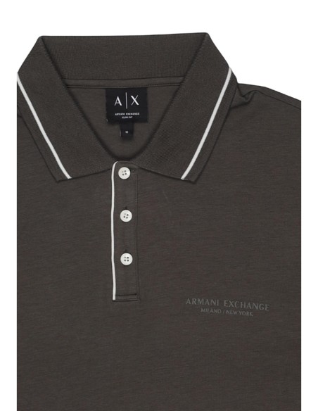 Polo homme Armani Exchange marron