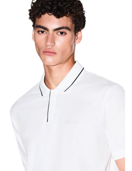 Polo homme Armani Exchange blanc