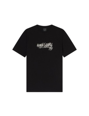 T-shirt homme Armani Exchange noir imprimé